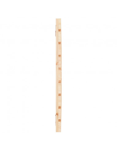 Testiera da Parete 96x3x63 cm in Legno Massello di Pino