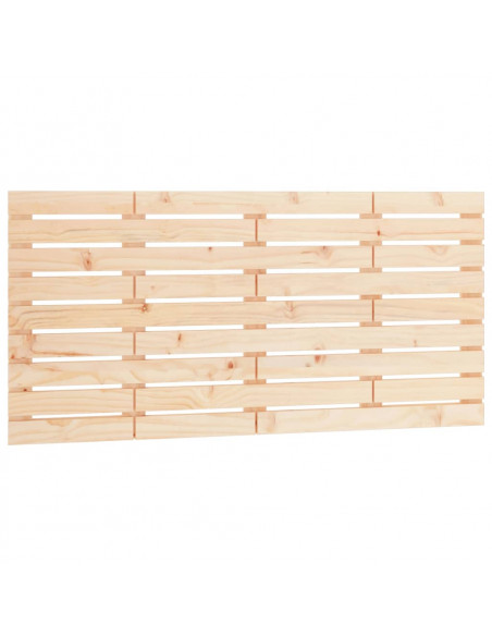 Testiera da Parete 146x3x63 cm in Legno Massello di Pino