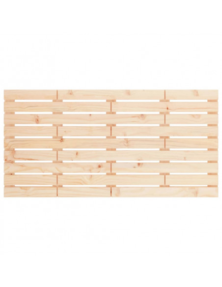 Testiera da Parete 146x3x63 cm in Legno Massello di Pino