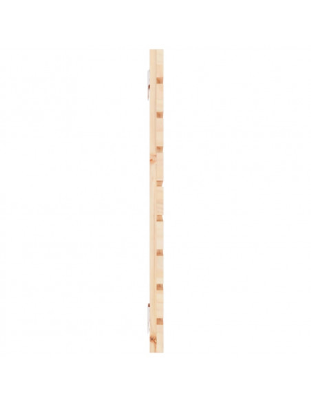 Testiera da Parete 146x3x63 cm in Legno Massello di Pino