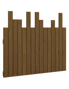 Testiera da Parete Miele 95,5x3x80 cm in Legno Massello di Pino 2