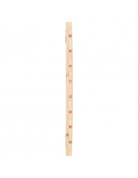 Testiera da Parete 81x3x63 cm in Legno Massello di Pino