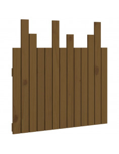 Testiera da Parete Miele 82,5x3x80cm in Legno Massello di Pino 2