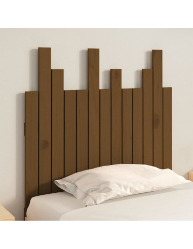 Testiera da Parete Miele 82,5x3x80cm in Legno Massello di Pino