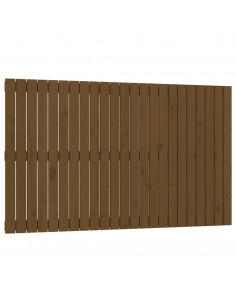 Testiera da Parete Miele 147x3x90 cm in Legno Massello di Pino 2