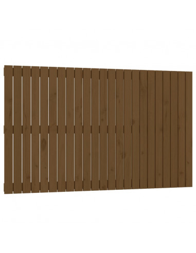 Testiera da Parete Miele 147x3x90 cm in Legno Massello di Pino