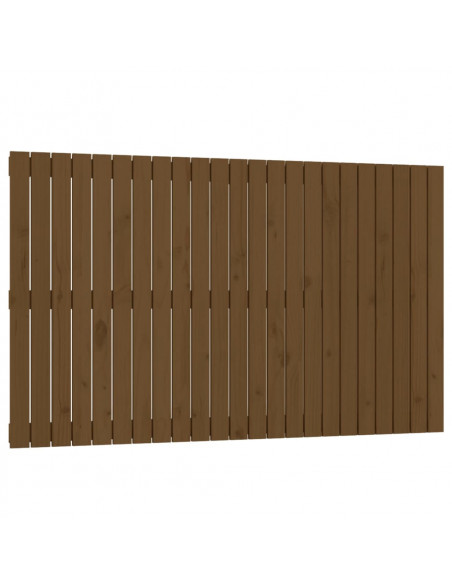 Testiera da Parete Miele 147x3x90 cm in Legno Massello di Pino