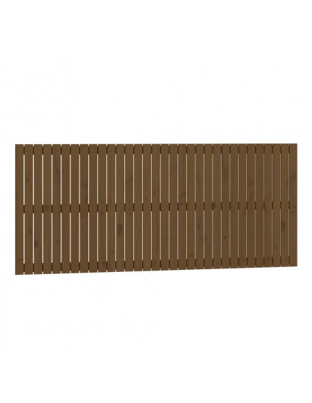 Testiera da Parete Miele 204x3x90 cm in Legno Massello di Pino