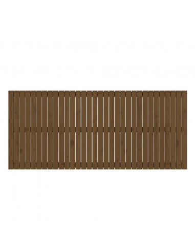 Testiera da Parete Miele 204x3x90 cm in Legno Massello di Pino