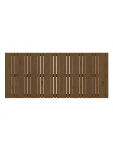 Testiera da Parete Miele 204x3x90 cm in Legno Massello di Pino