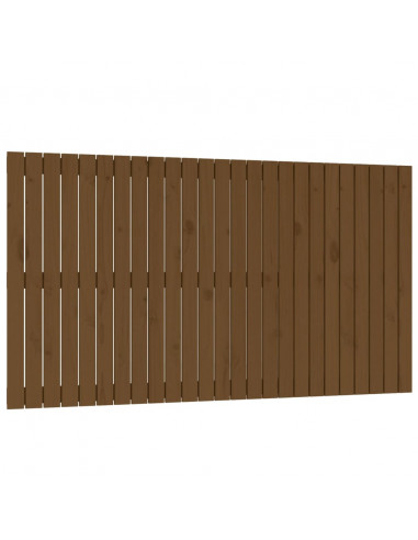 Testiera da Parete Miele 159,5x3x90cm in Legno Massello di Pino