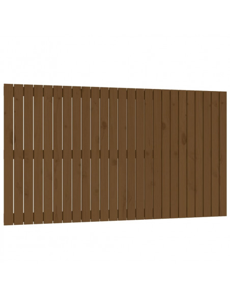 Testiera da Parete Miele 159,5x3x90cm in Legno Massello di Pino