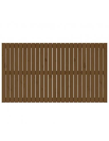 Testiera da Parete Miele 159,5x3x90cm in Legno Massello di Pino