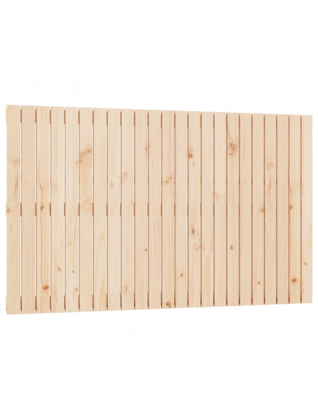 Testiera da Parete 147x3x90 cm in Legno Massello di Pino