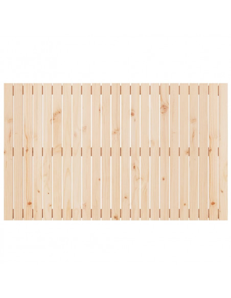Testiera da Parete 147x3x90 cm in Legno Massello di Pino