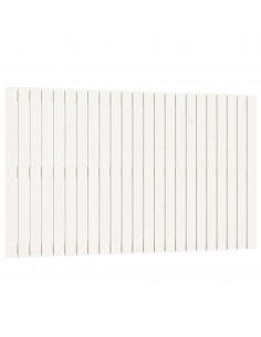 Testiera da Parete Bianca 147x3x90 cm in Legno Massello di Pino 2