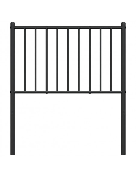 Testiera in Metallo Nero 75 cm