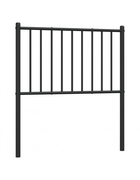 Testiera in Metallo Nero 80 cm