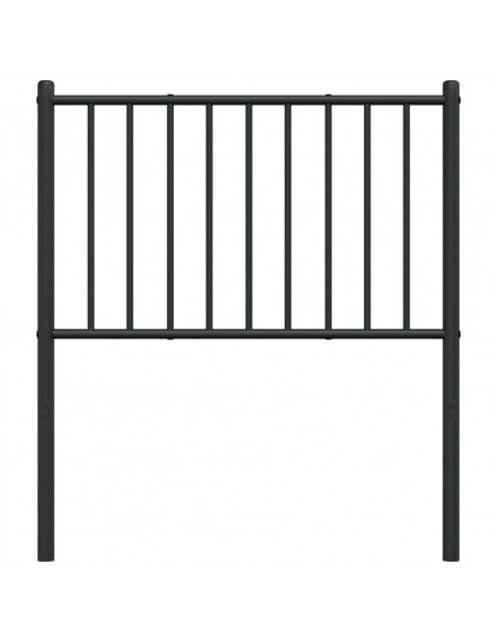 Testiera in Metallo Nero 80 cm