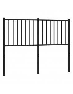 Testiera in Metallo Nero 120 cm 2