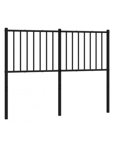 Testiera in Metallo Nero 120 cm