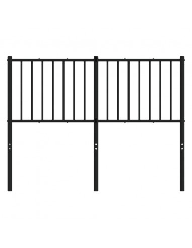 Testiera in Metallo Nero 120 cm