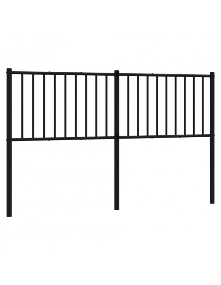 Testiera in Metallo Nero 160 cm