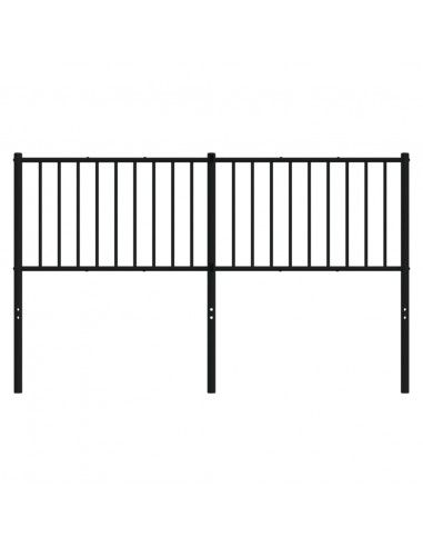 Testiera in Metallo Nero 160 cm
