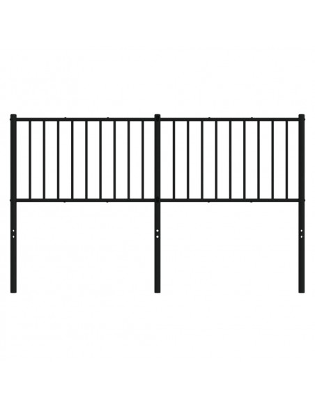 Testiera in Metallo Nero 160 cm