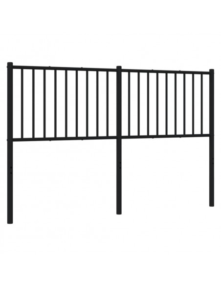 Testiera in Metallo Nero 160 cm