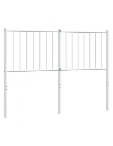 Testiera in Metallo Bianco 120 cm