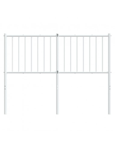 Testiera in Metallo Bianco 120 cm