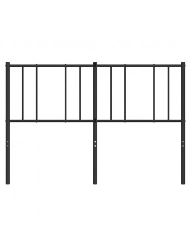 Testiera in Metallo Nero 160 cm