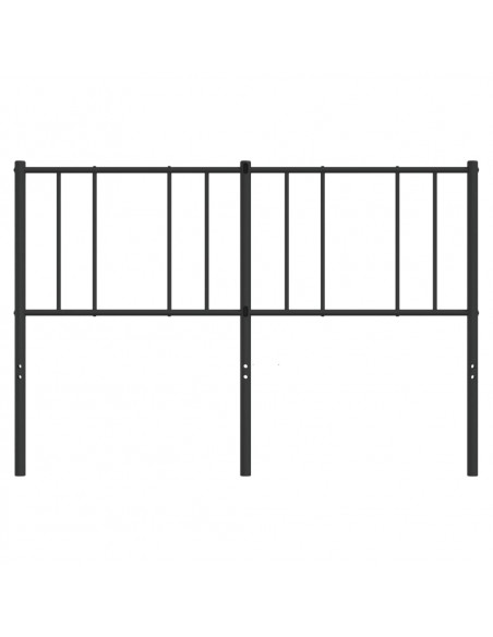 Testiera in Metallo Nero 160 cm
