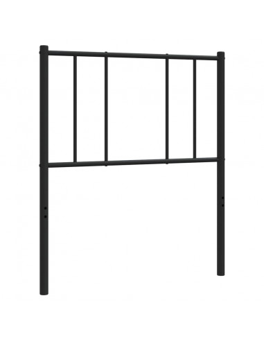 Testiera in Metallo Nero 80 cm