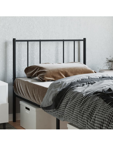 Testiera in Metallo Nero 80 cm