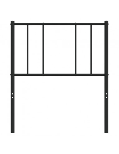 Testiera in Metallo Nero 80 cm