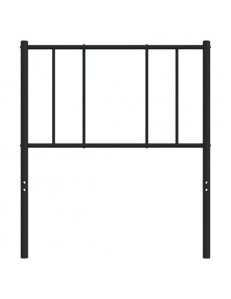 Testiera in Metallo Nero 80 cm