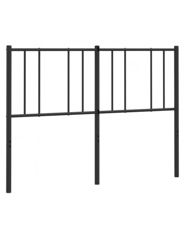 Testiera in Metallo Nero 150 cm