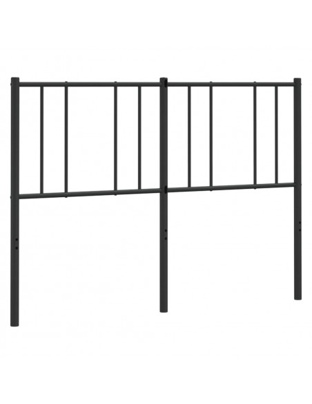 Testiera in Metallo Nero 150 cm