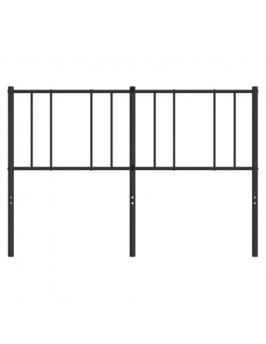 Testiera in Metallo Nero 150 cm