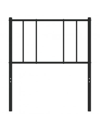 Testiera in Metallo Nero 90 cm