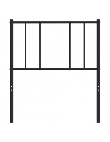 Testiera in Metallo Nero 90 cm