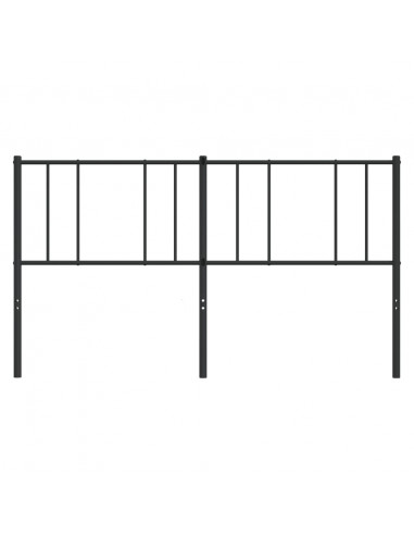 Testiera in Metallo Nero 193 cm