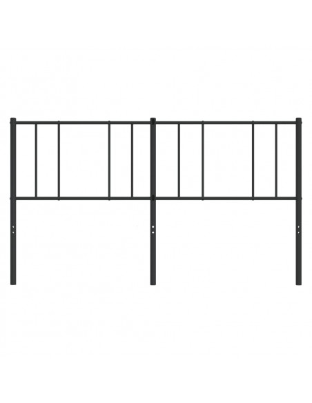 Testiera in Metallo Nero 193 cm