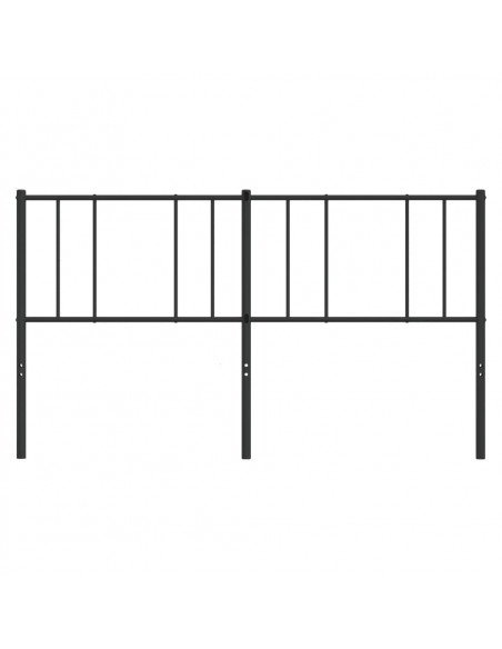 Testiera in Metallo Nero 180 cm