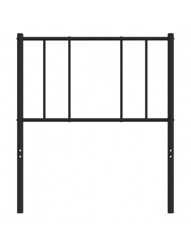 Testiera in Metallo Nero 75 cm