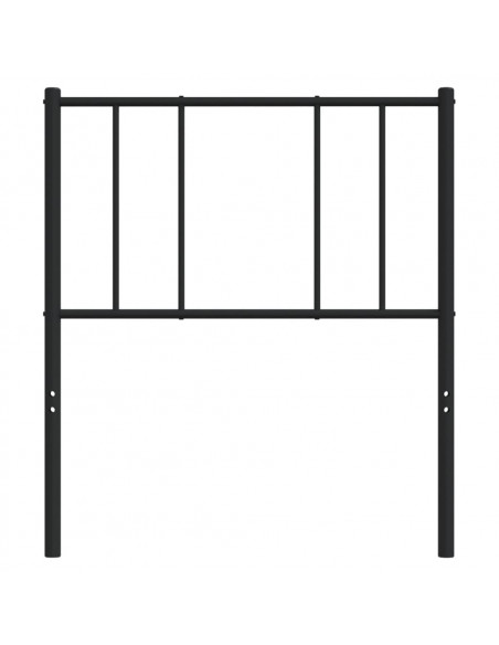 Testiera in Metallo Nero 75 cm