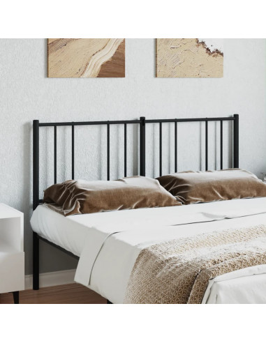 Testiera in Metallo Nero 120 cm
