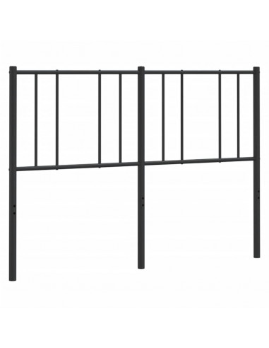 Testiera in Metallo Nero 120 cm